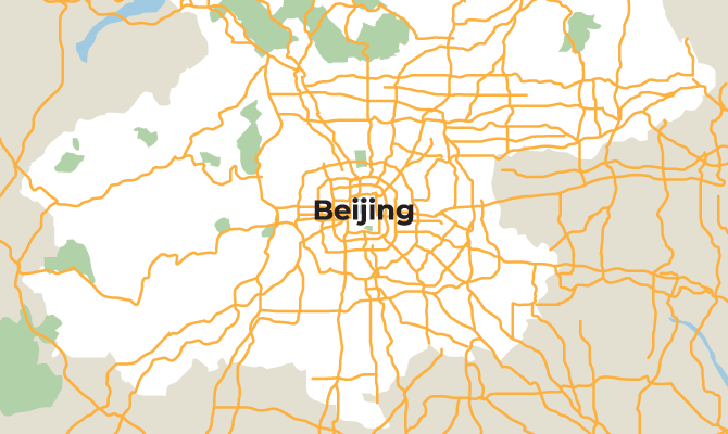 Map of Beijing